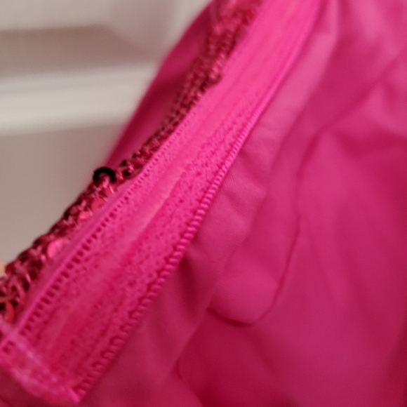 Ronny Kobo Linsay Pink Sparkle Sequins Cocktail Mini Dress Women's Size Medium - Picture 8 of 11